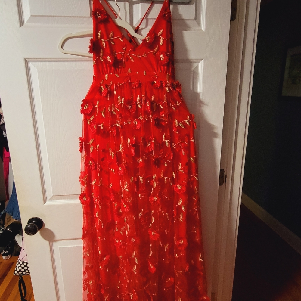 Altar'd State Red Gown. Size L